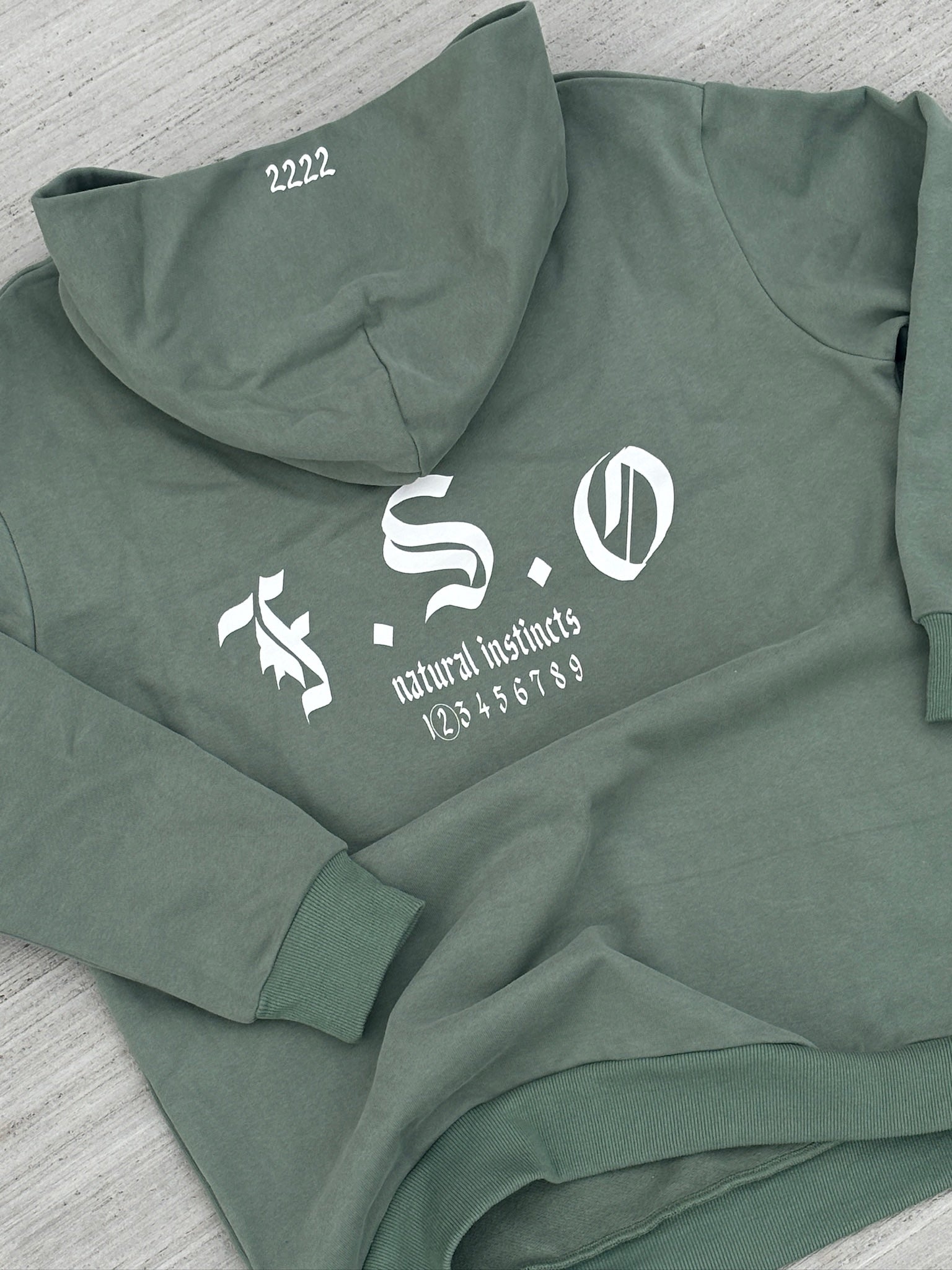 F.S.O Hoodie - Sage/White