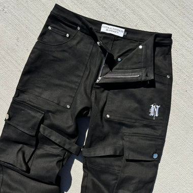 Slim Flare Cargo Pants