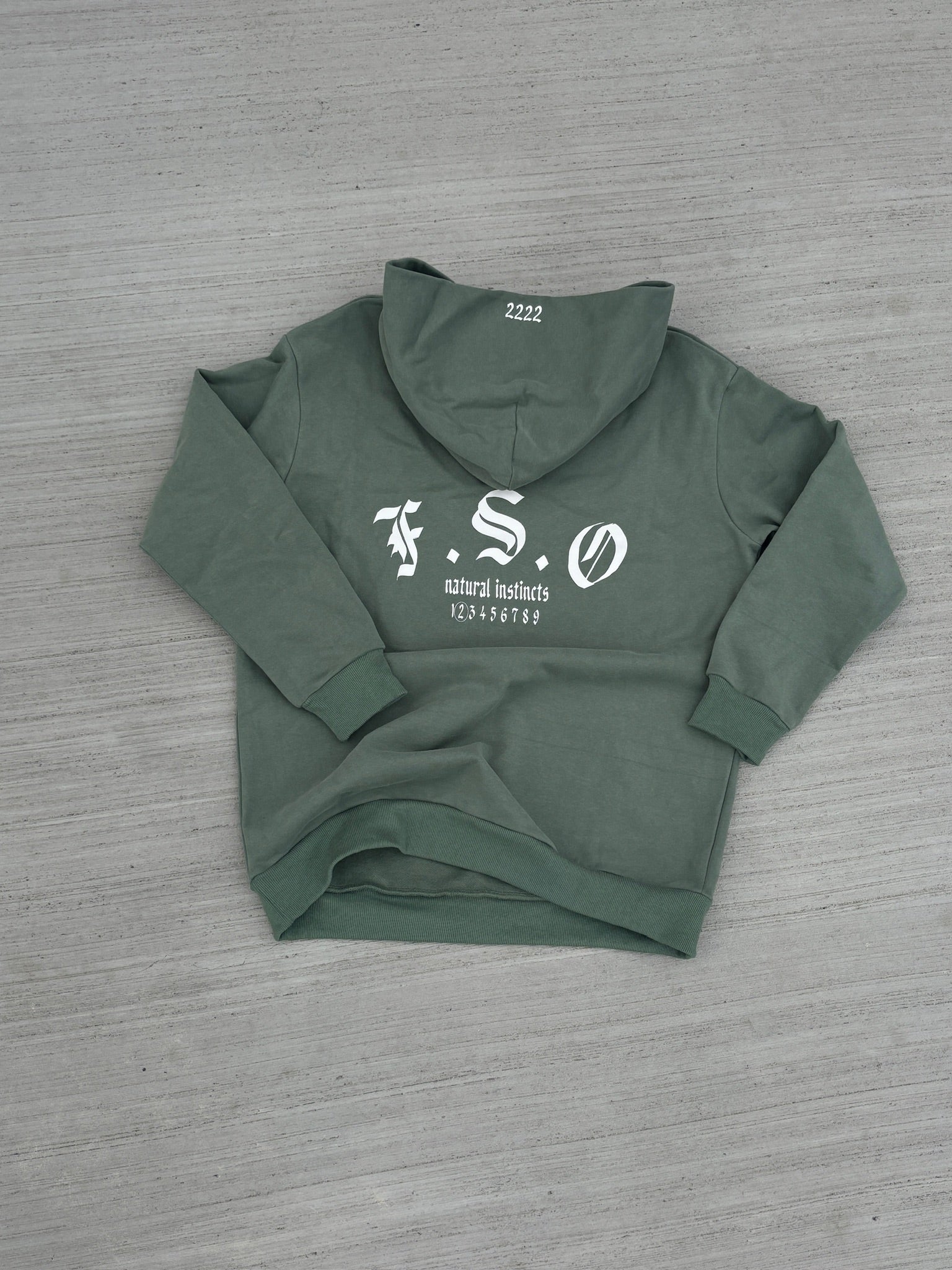 F.S.O Hoodie - Sage/White