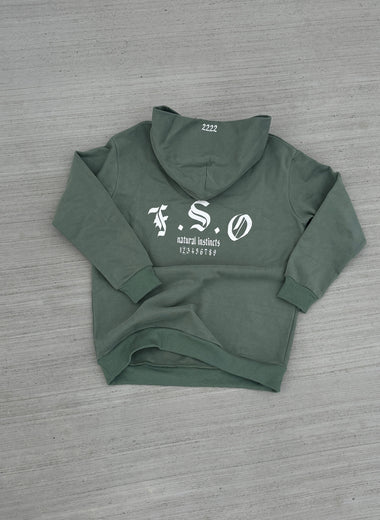 F.S.O Hoodie - Sage/White