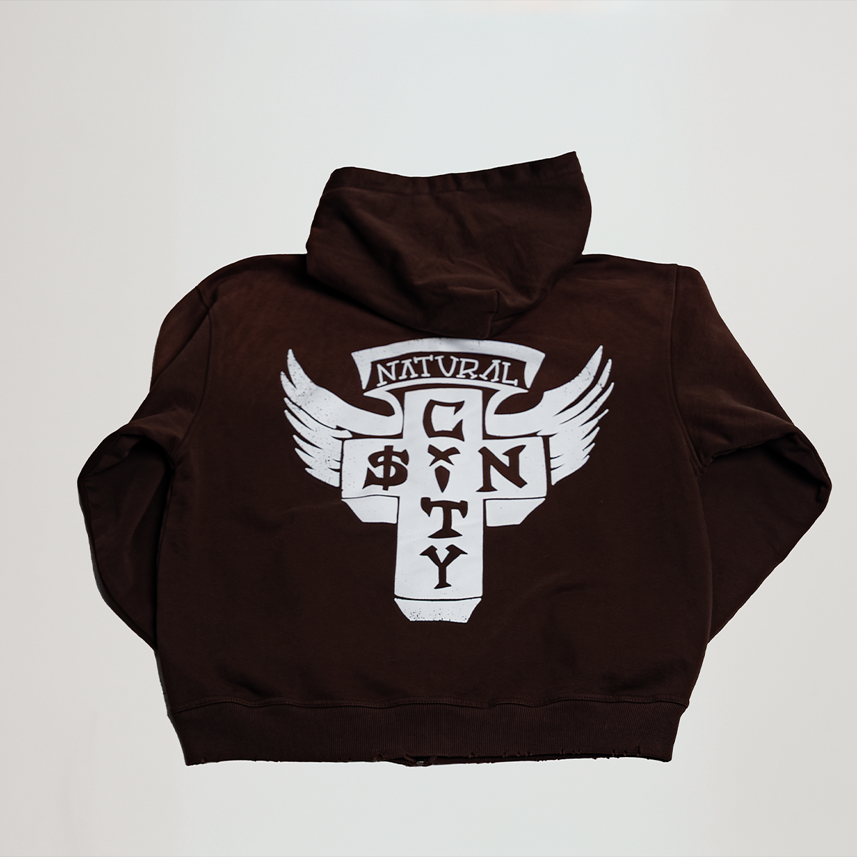 'Lords Of Sin City' Zip Up - Mocha