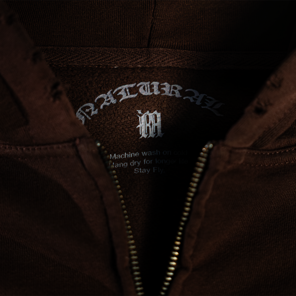 'Lords Of Sin City' Zip Up - Mocha